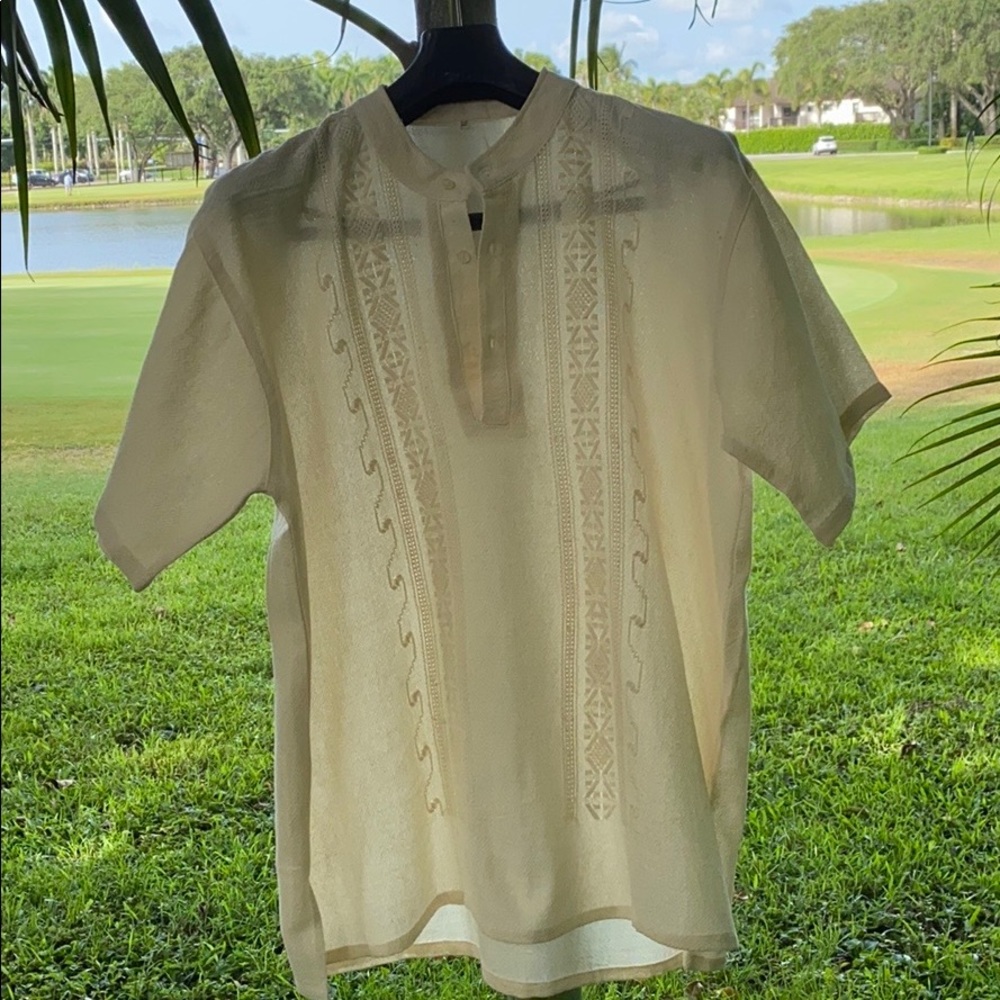 NWT 100% cotton, Hand made embroidered men shirts